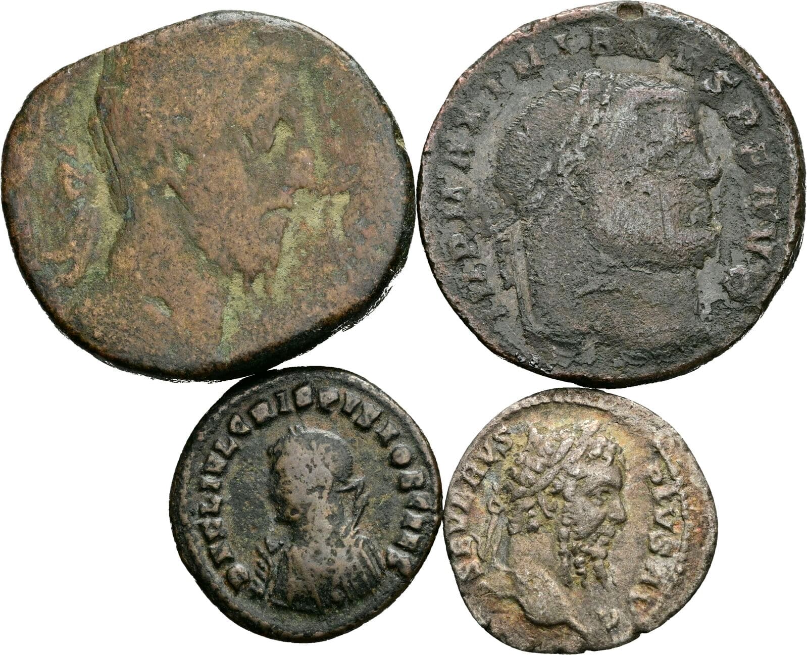 Lot 4 Stück Münzen