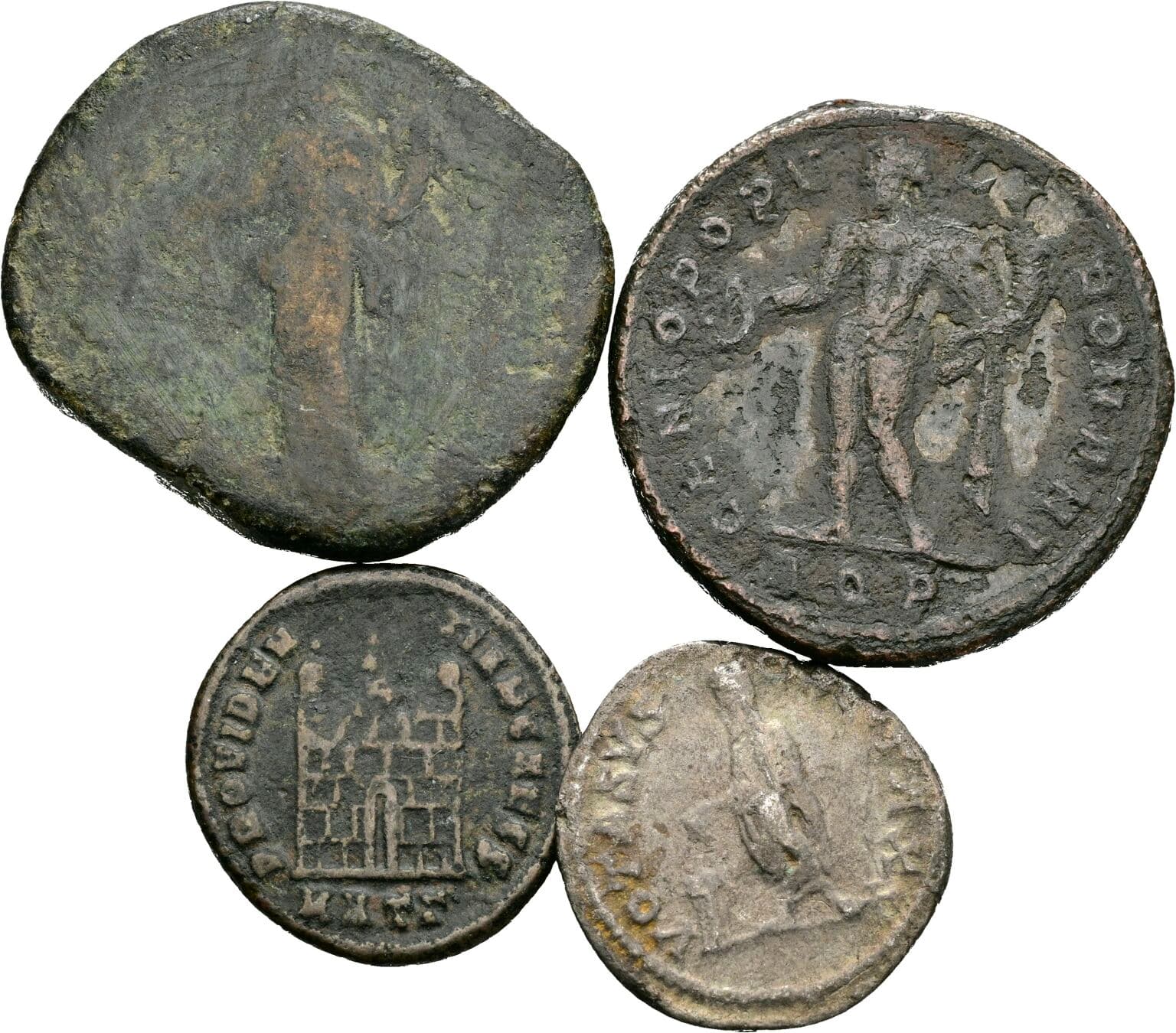 Lot 4 Stück Münzen