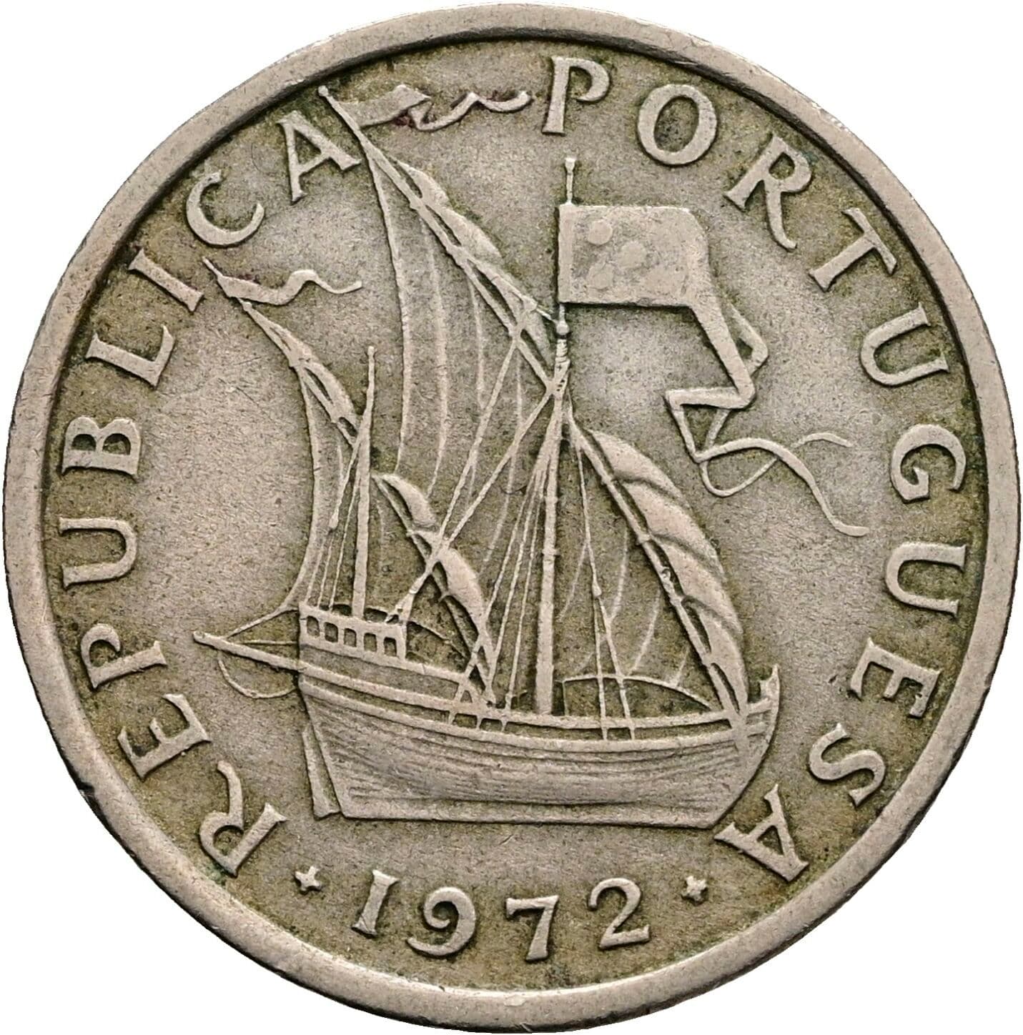 5 Escudos 1972 – Vorderseite