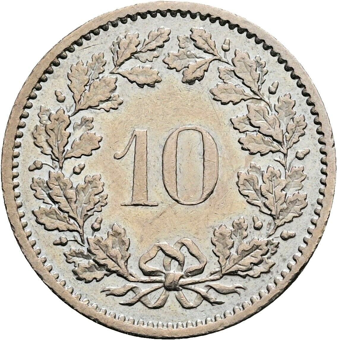 10 Rappen 1979 – Rückseite