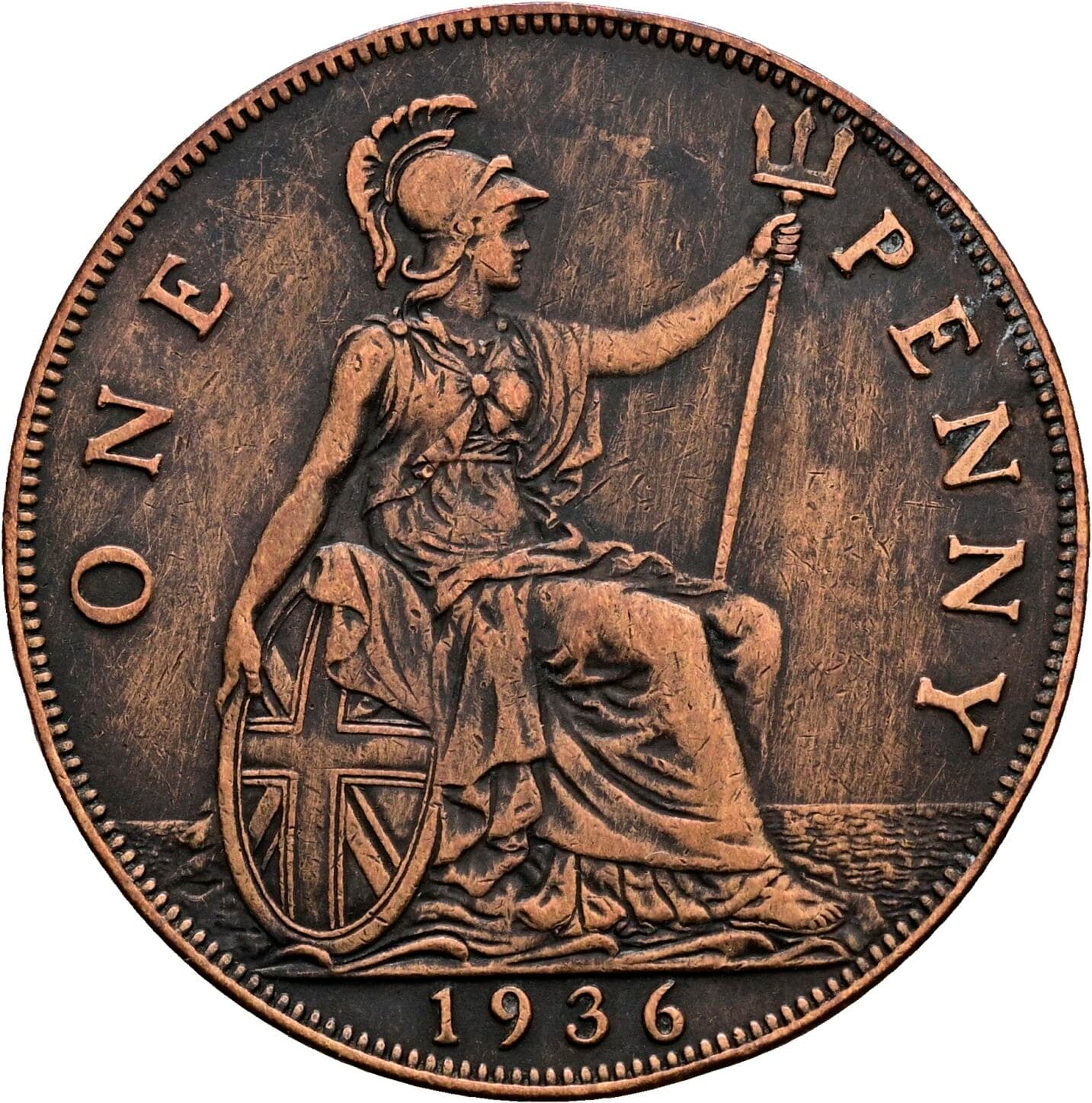 1 Penny Georg V. (1910-1936) 1936 – Rückseite
