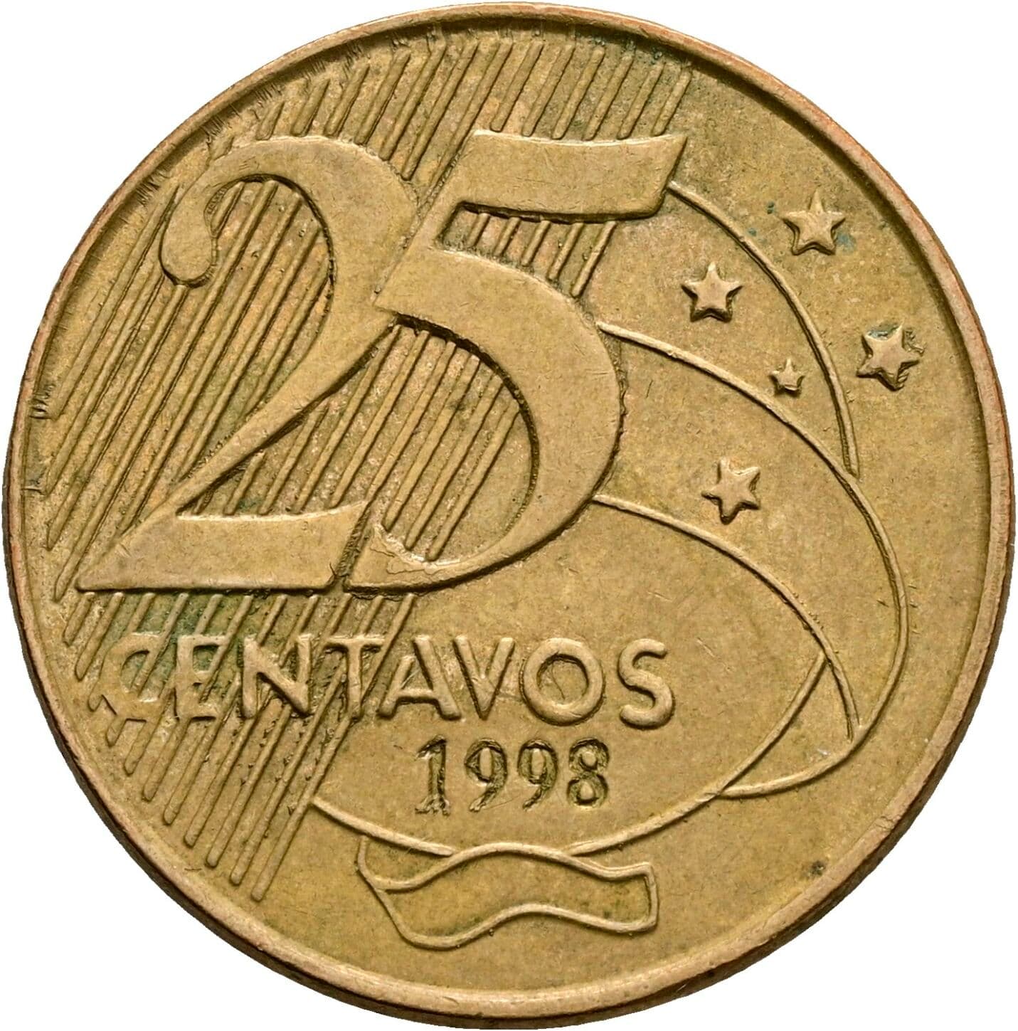25 Centavos 1998 – Rückseite