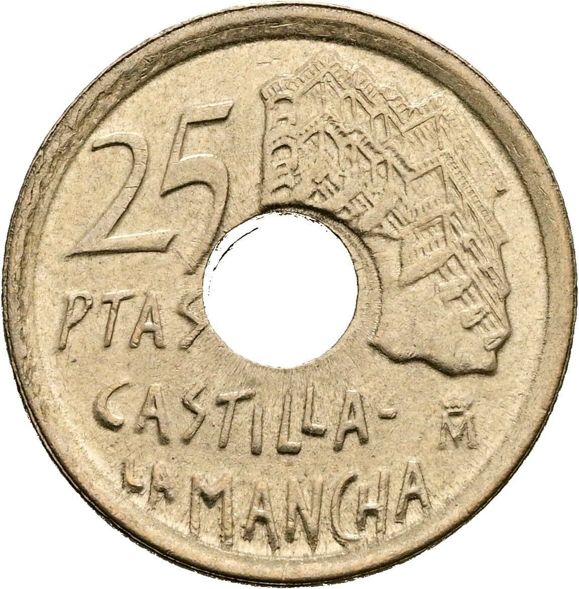 25 Pesetas 1996 – Vorderseite