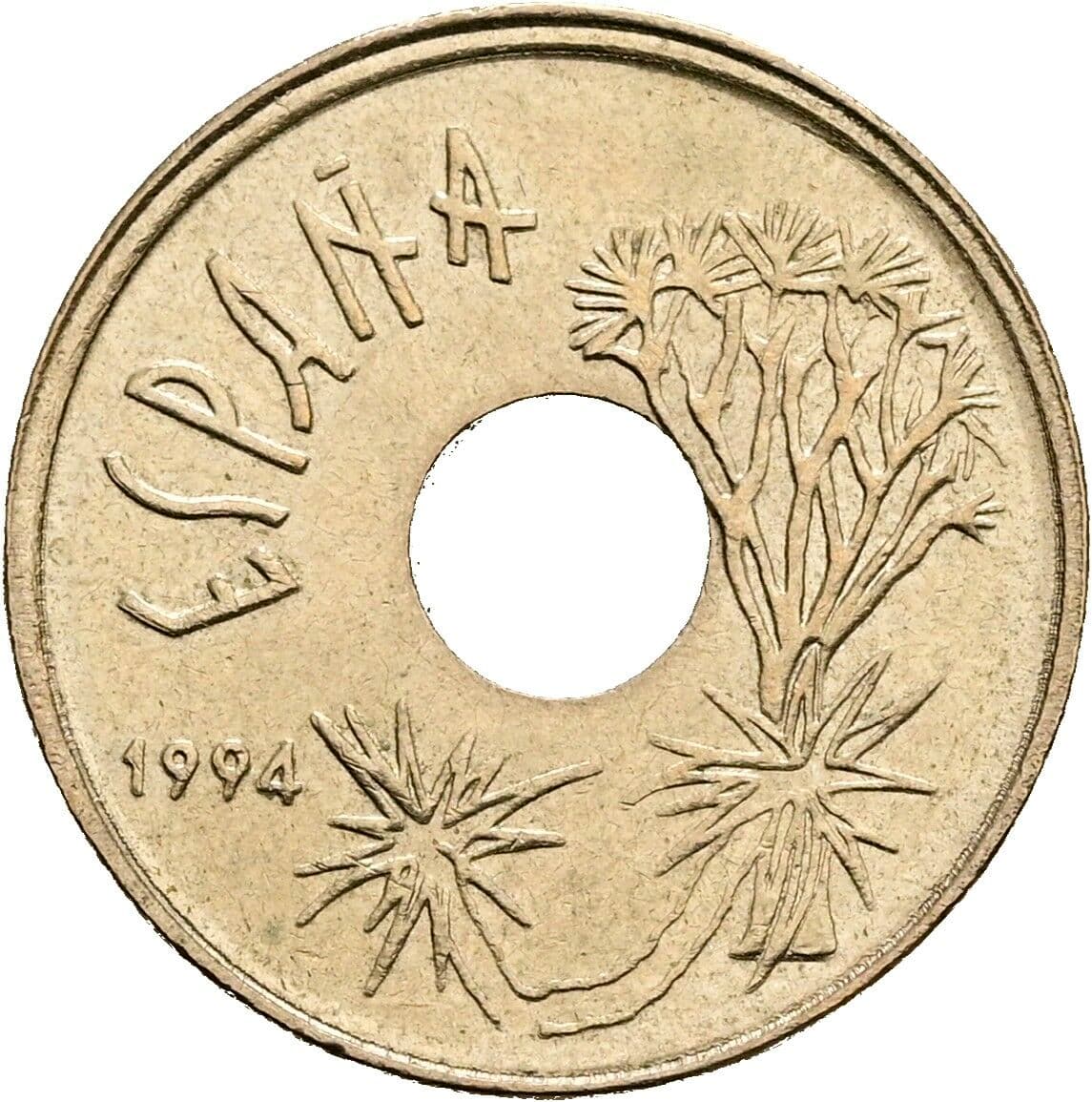 25 Pesetas 1994 – Rückseite