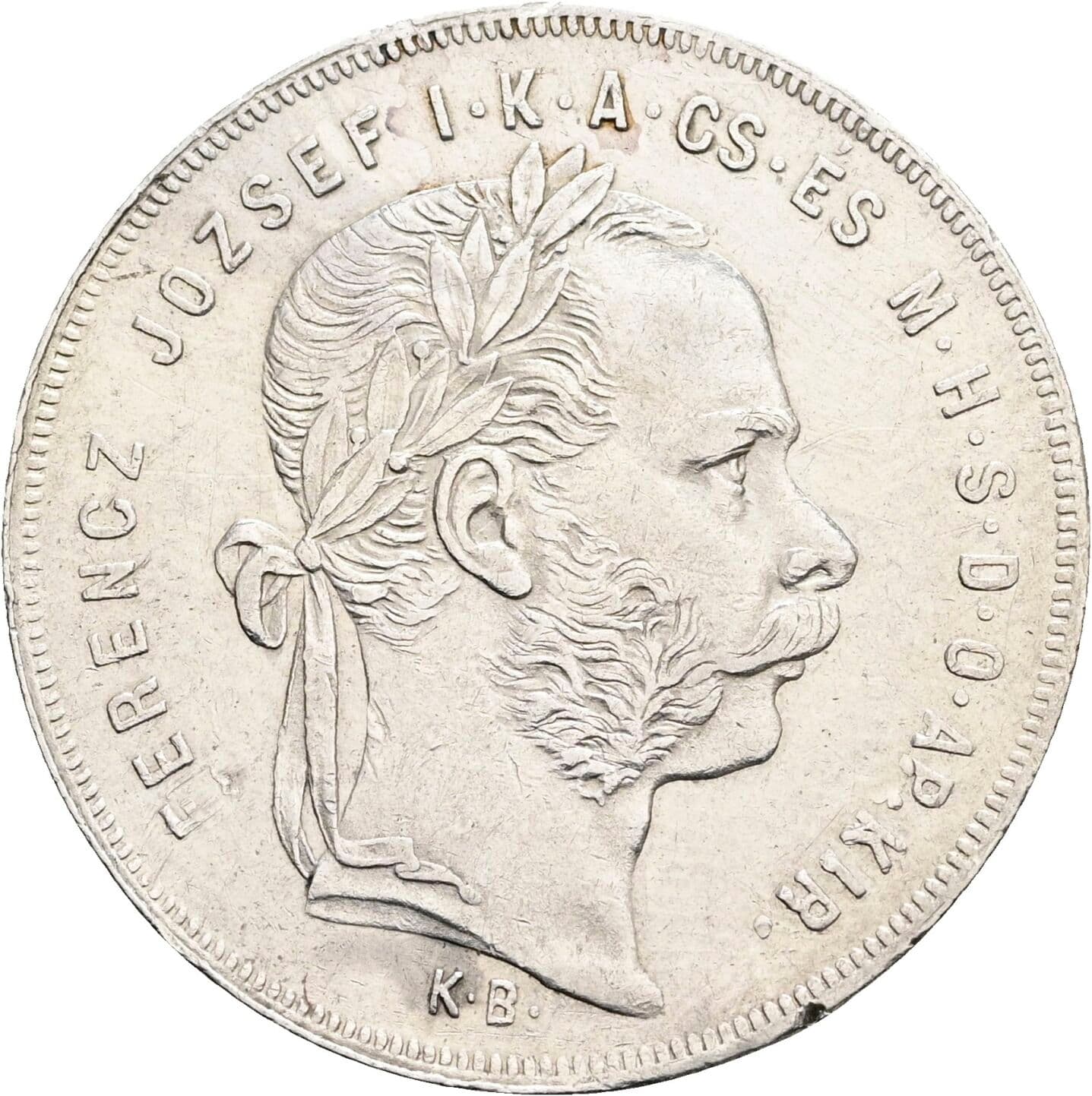 1 Forint Franz Joseph I. 1848-1916 1878 KB, Kremnitz – Vorderseite