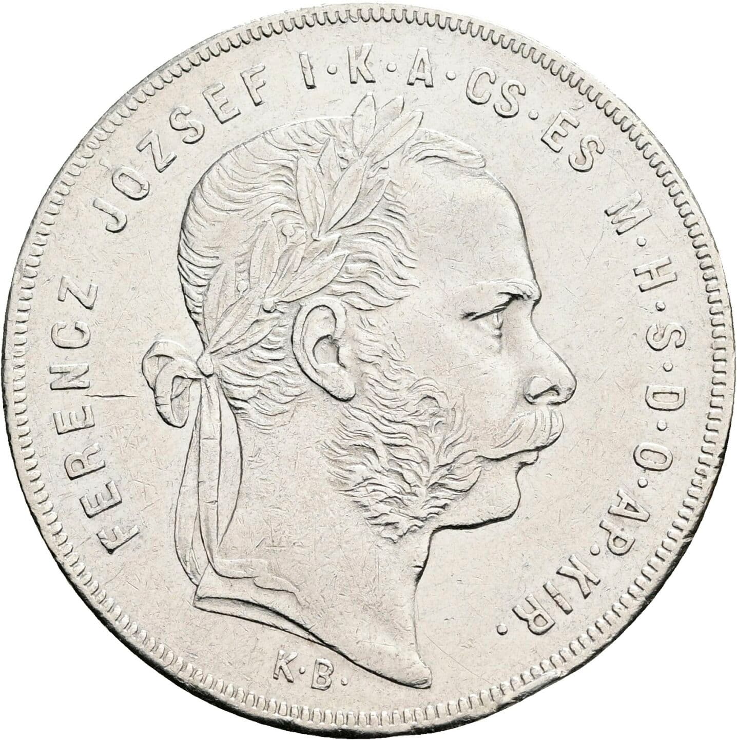 1 Forint Franz Joseph I. 1848-1916 1879 KB, Kremnitz – Vorderseite