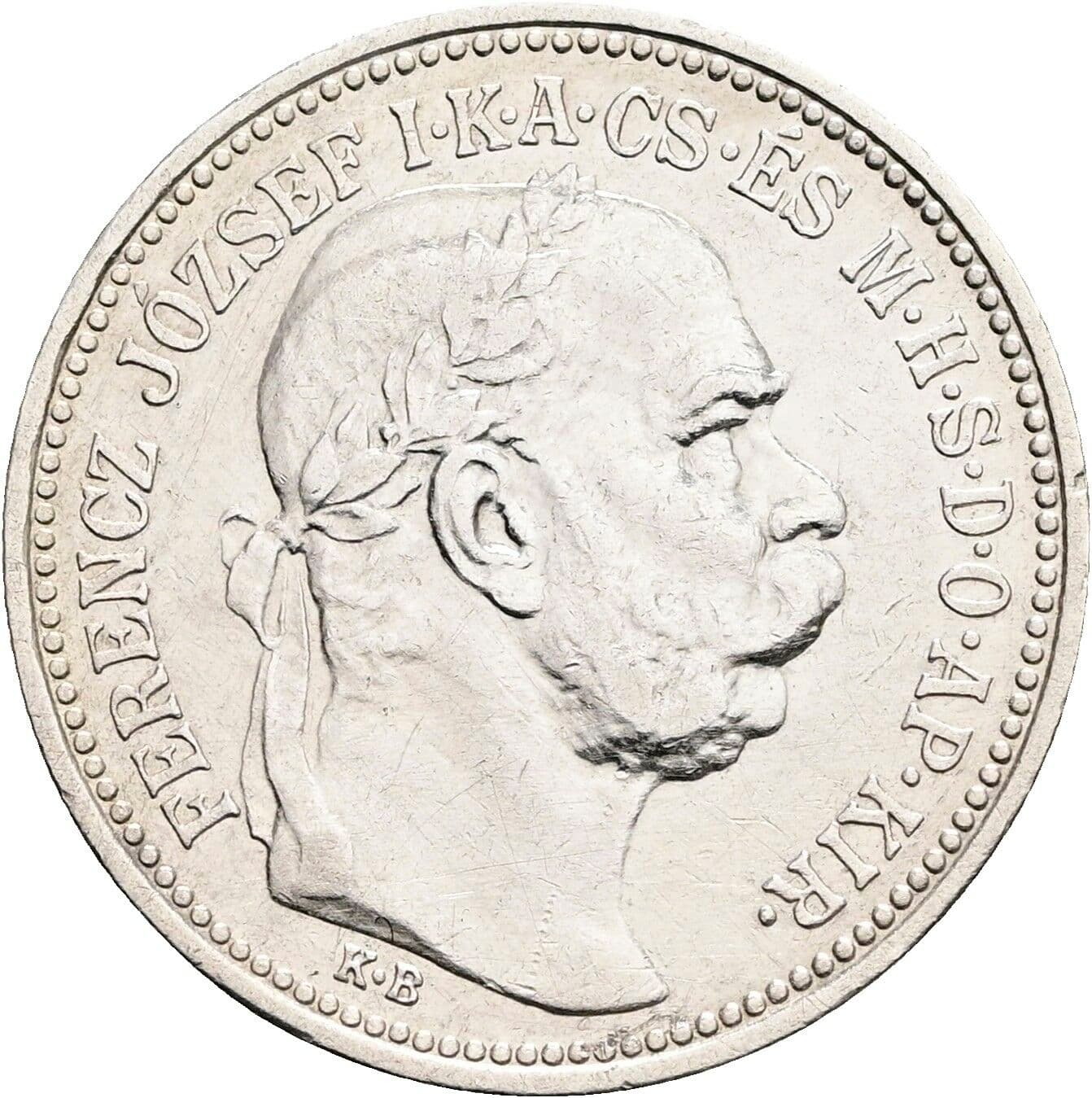 1 Korona Franz Joseph I. 1848-1916 1912 KB, Kremnitz – Vorderseite