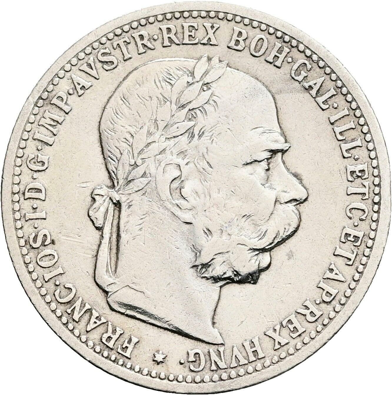1 Krone Franz Joseph I. 1848-1916 1899 – Vorderseite