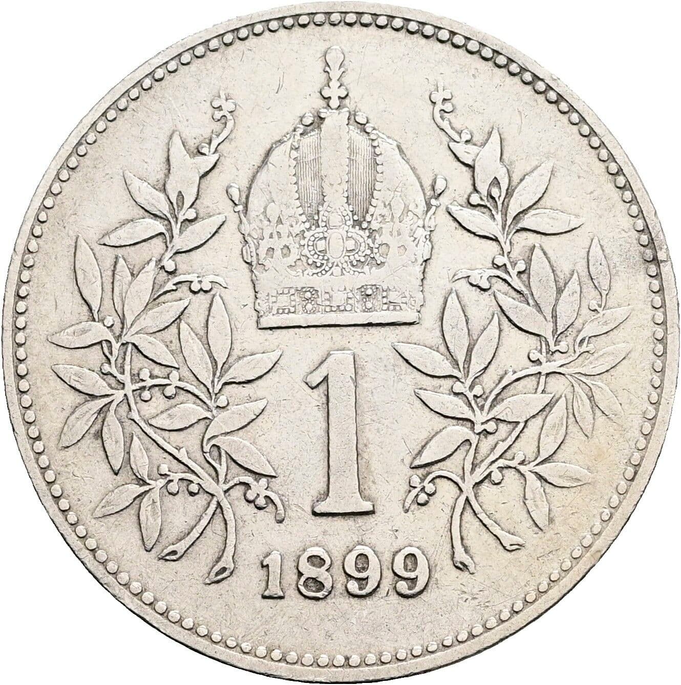 1 Krone Franz Joseph I. 1848-1916 1899 – Rückseite