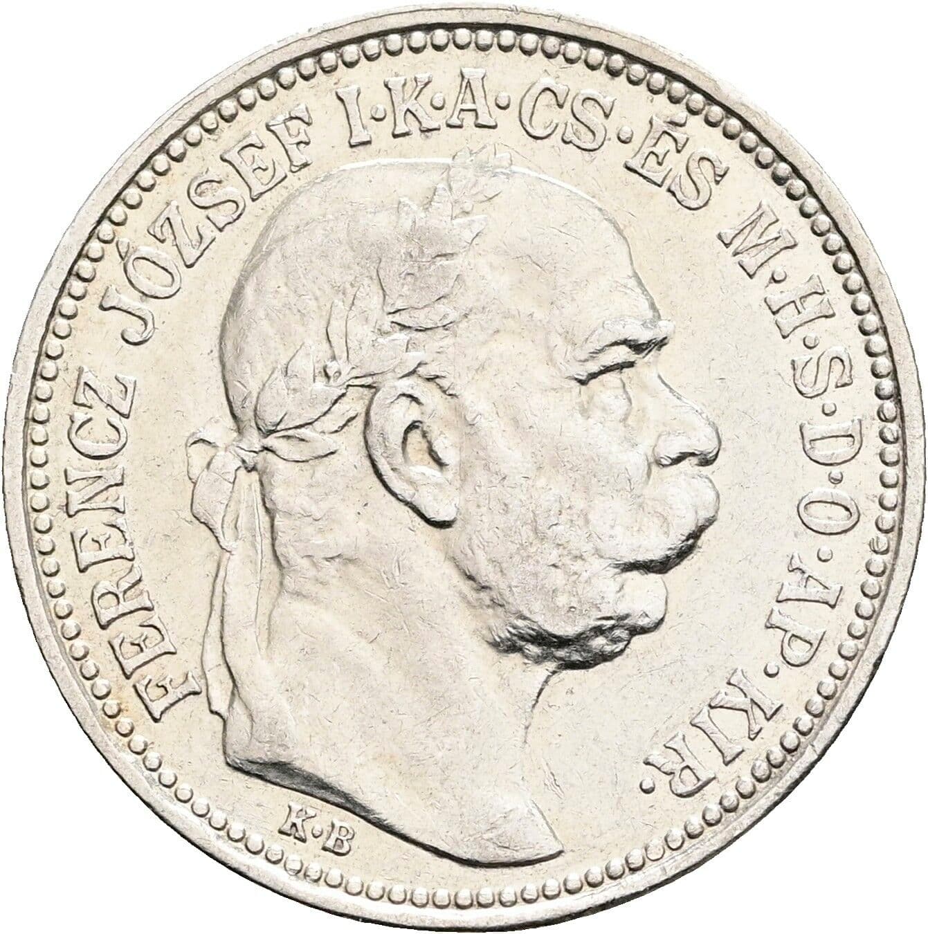 1 Korona Franz Joseph I. 1848-1916 1914 KB, Kremnitz – Vorderseite