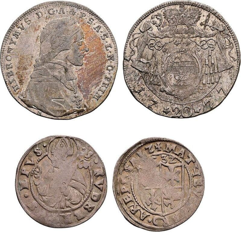 Lot 20 Kreuzer, Halbbatzen 4 Stück