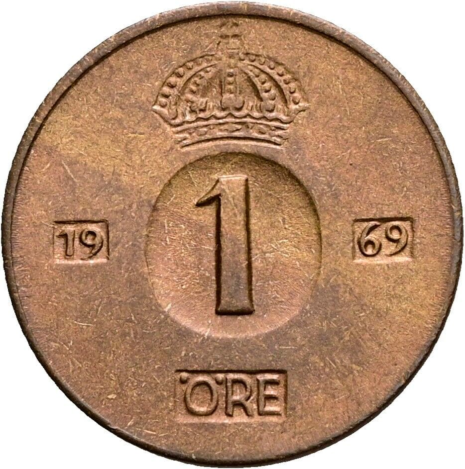 1 Öre 1969 – Vorderseite