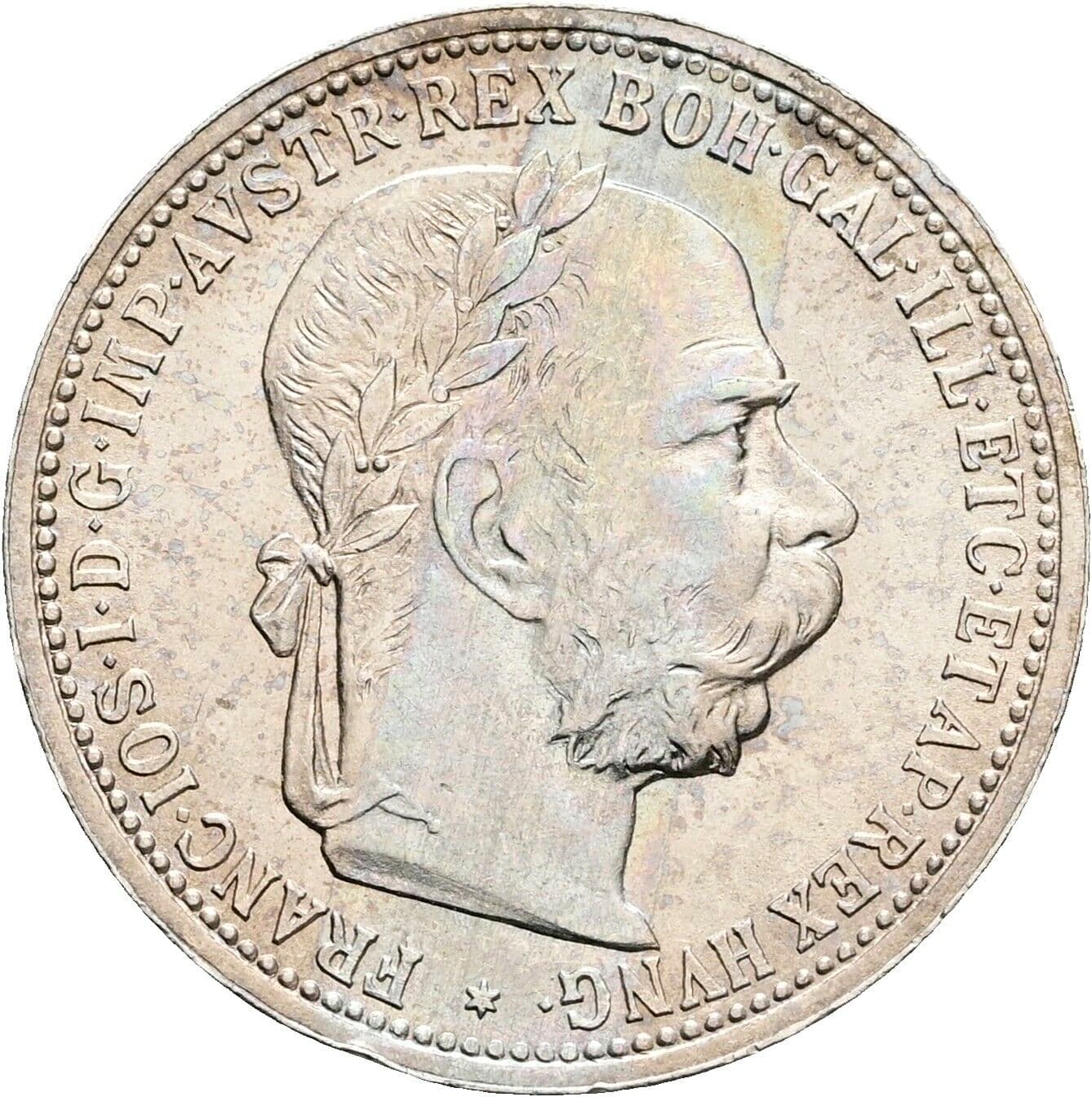 1 Krone Franz Joseph I. 1848-1916 1899 – Vorderseite