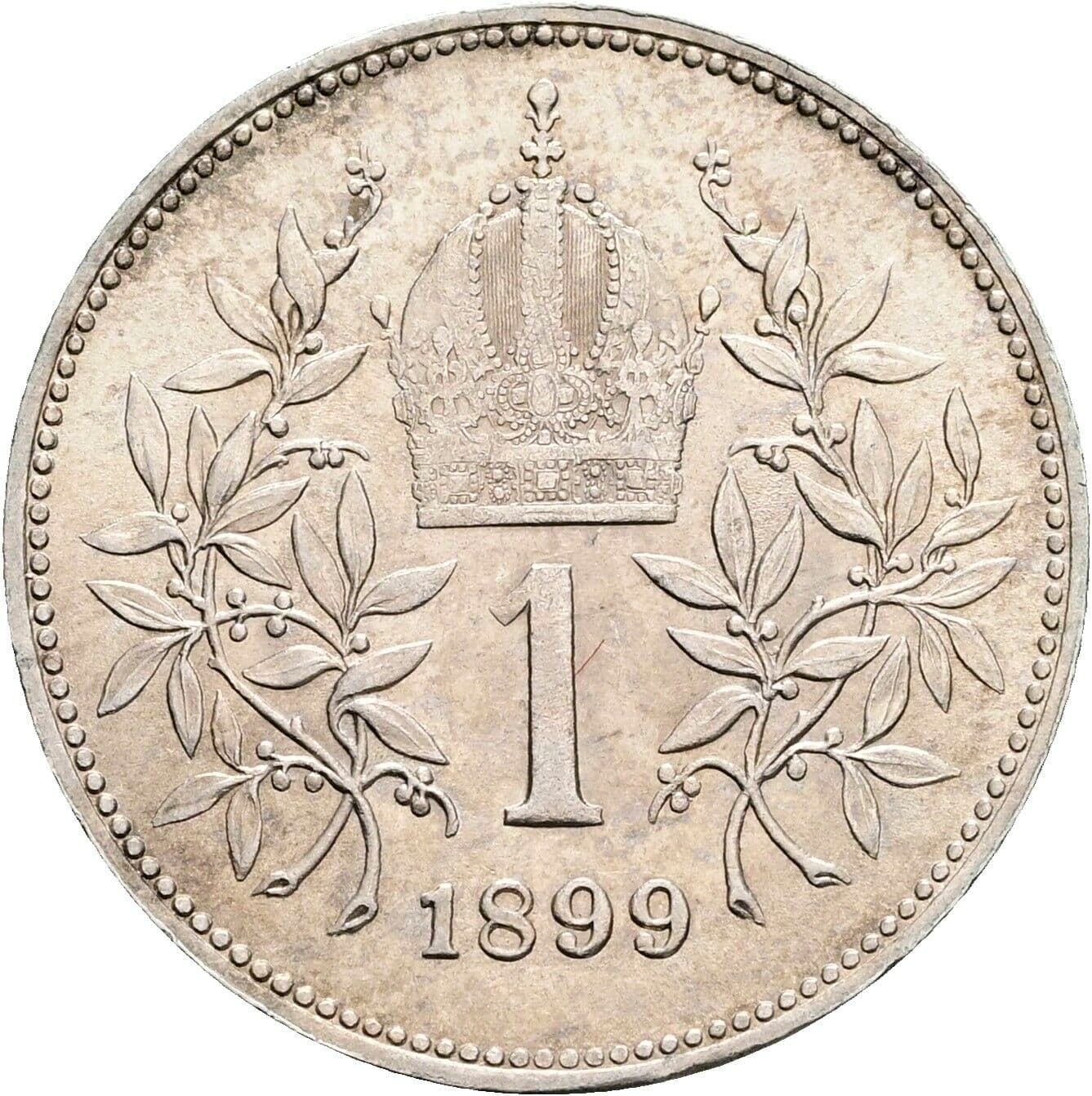 1 Krone Franz Joseph I. 1848-1916 1899 – Rückseite