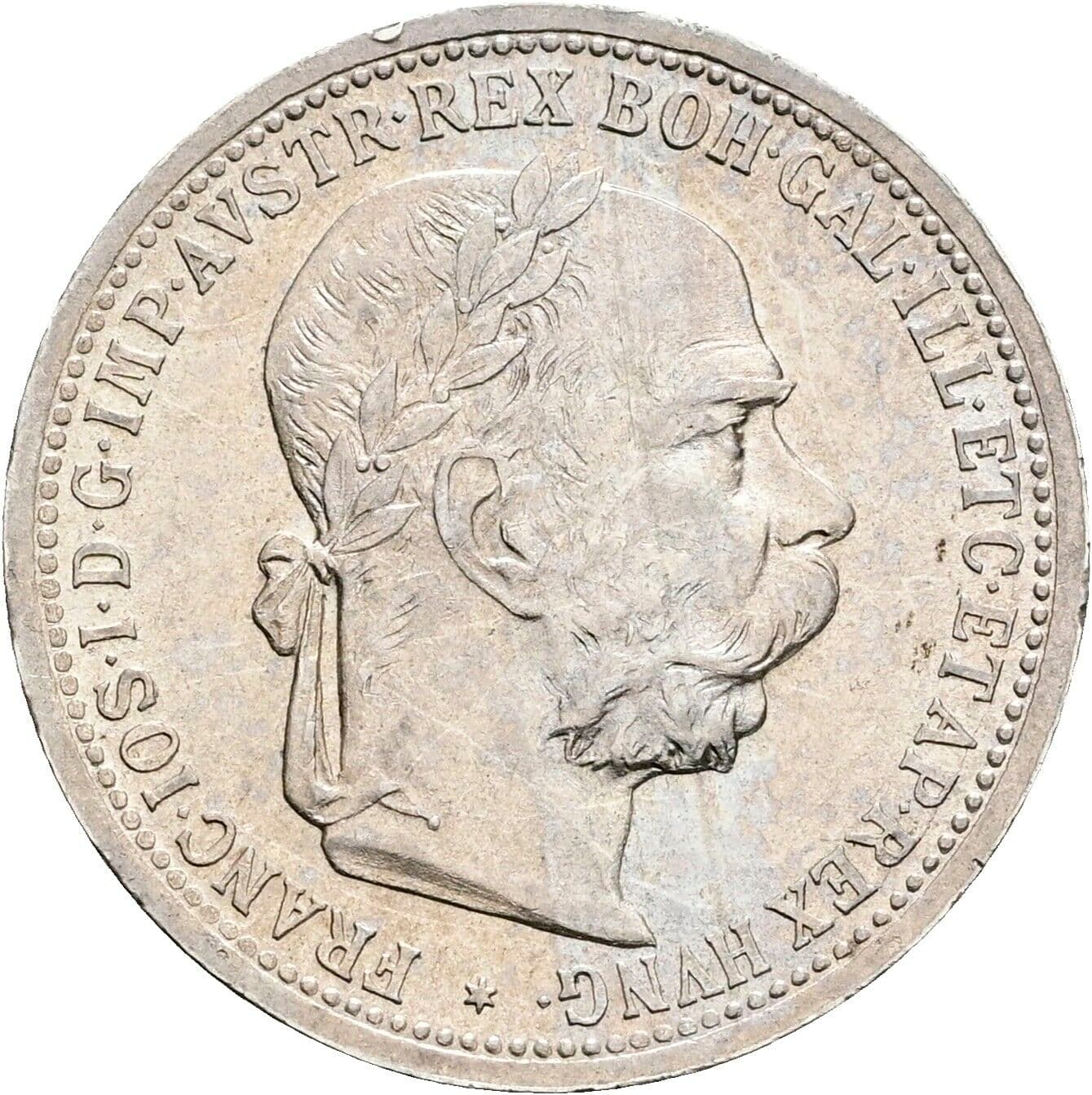 1 Krone Franz Joseph I. 1848-1916 1899 – Vorderseite