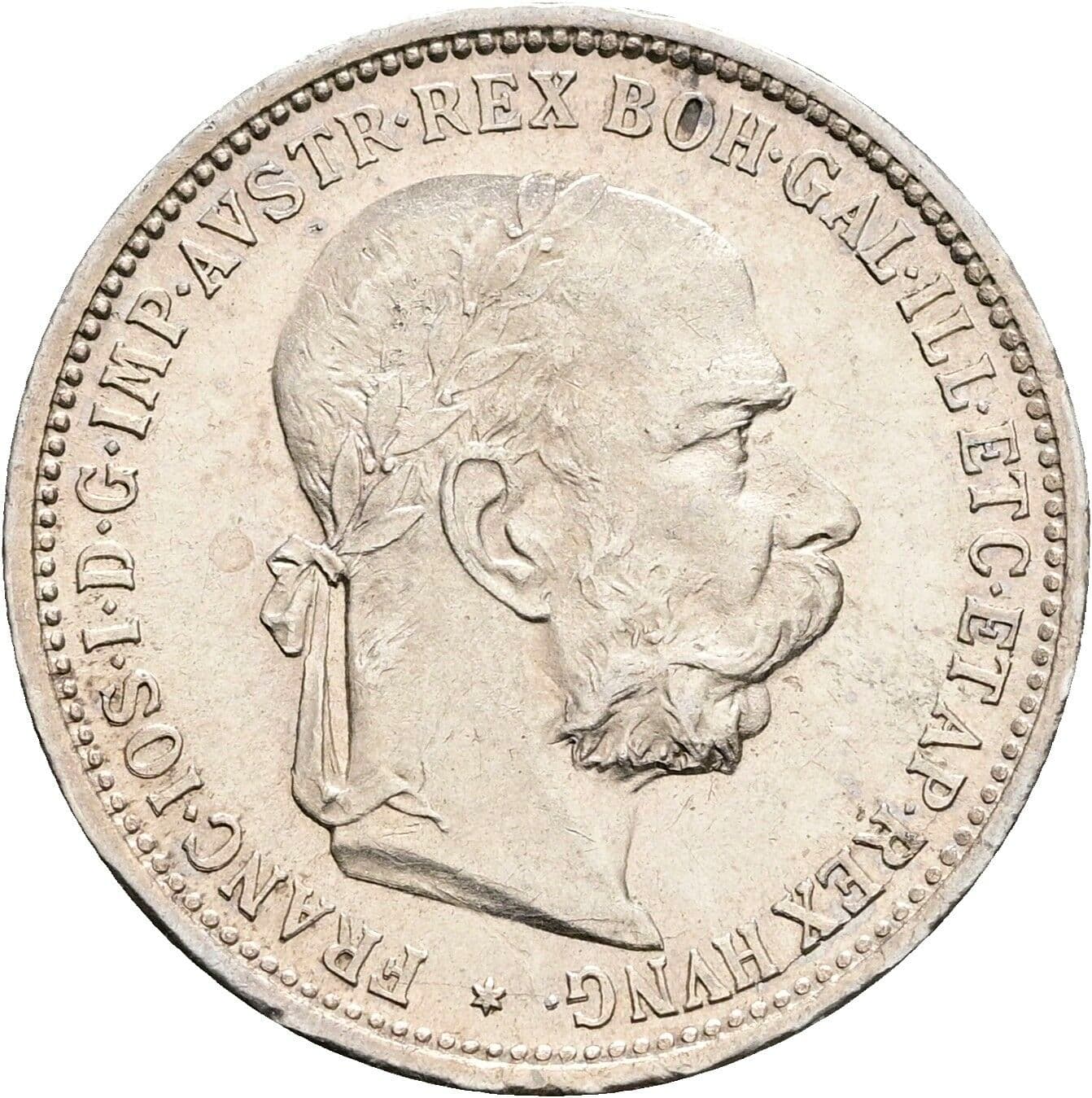 1 Krone Franz Joseph I. 1848-1916 1893 – Vorderseite