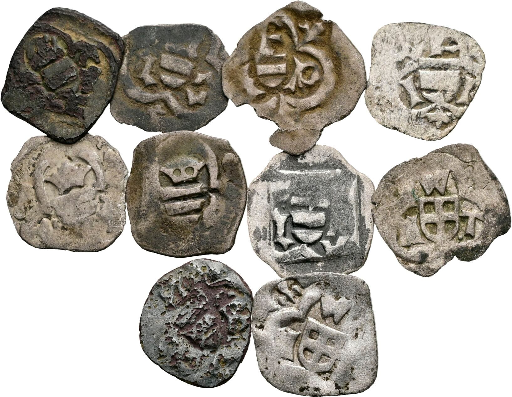 Lot mit 10 Stück Pfennigen