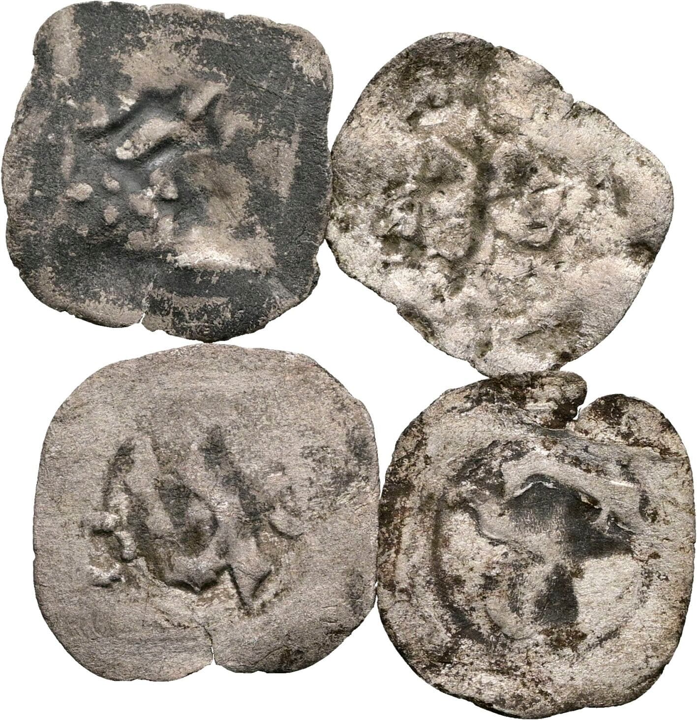 Lot 4 Stk. Pfennige Heinrich IV. 1393-1450 – Rückseite