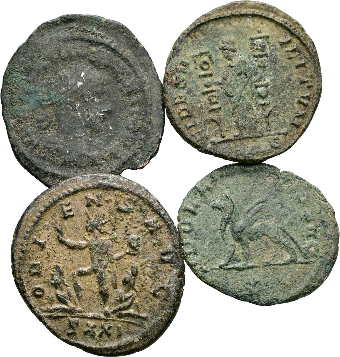Lot 4 Antoniniane, Folles – Rückseite