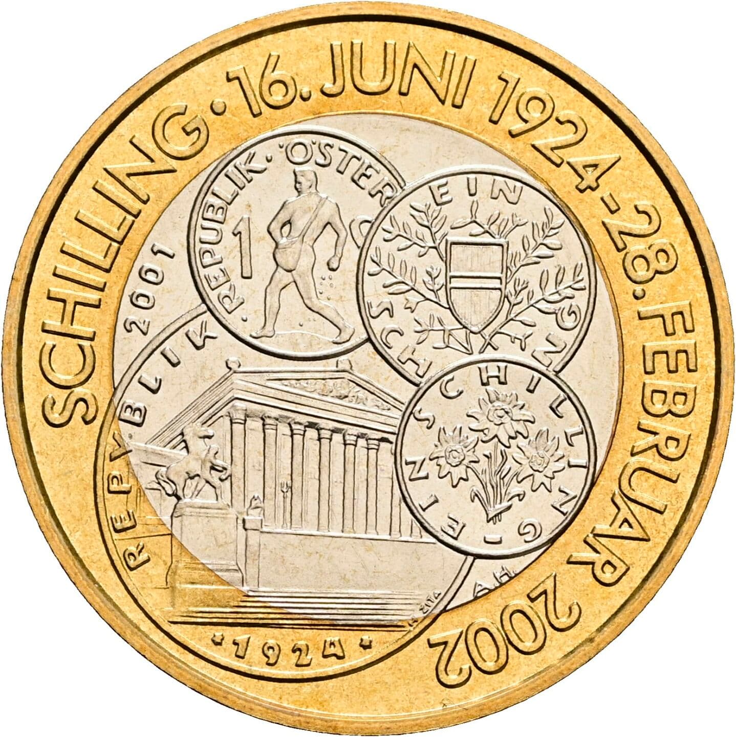 50 Schilling 2001 – Rückseite