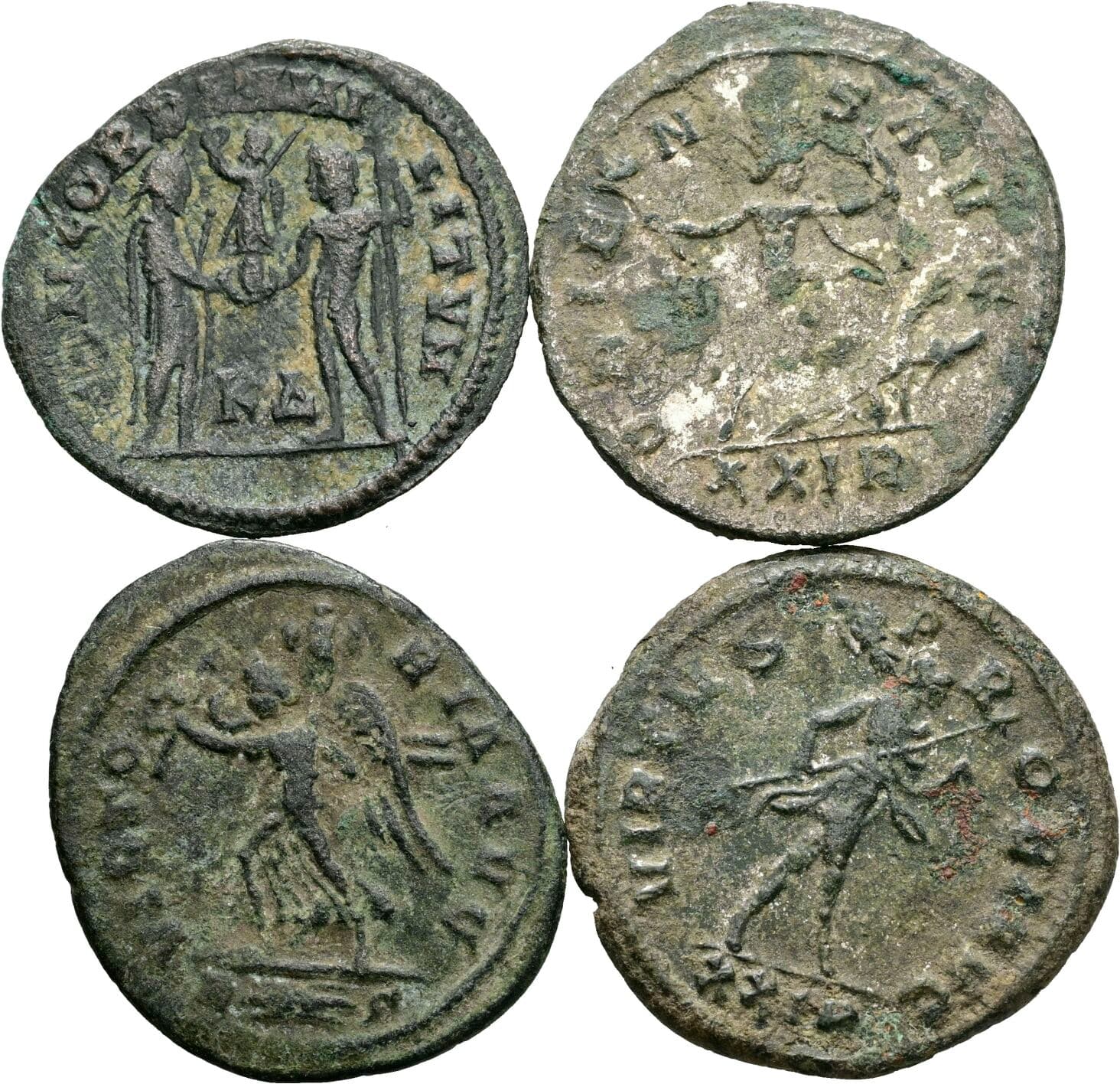 Lot 4 Antoniniane, Folles – Rückseite