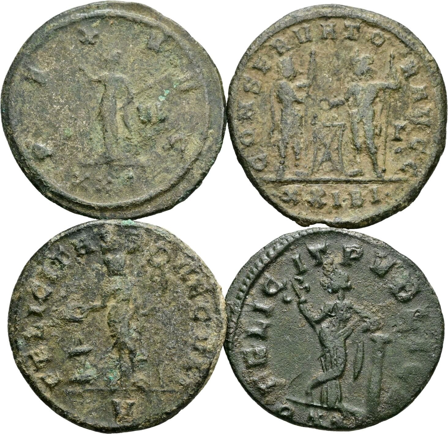 Lot 4 Antoniniane, Folles – Rückseite