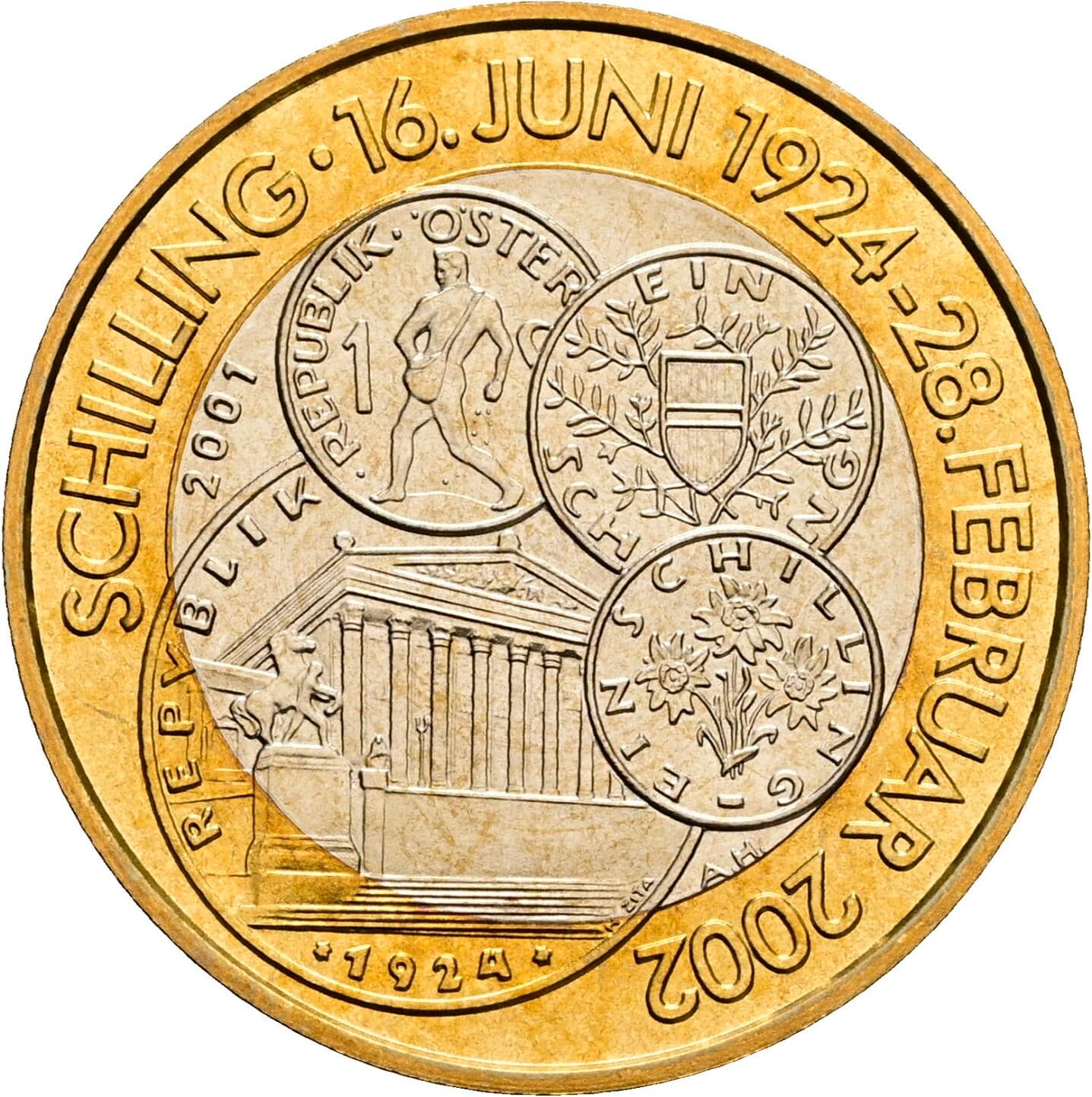 50 Schilling 2001 – Rückseite