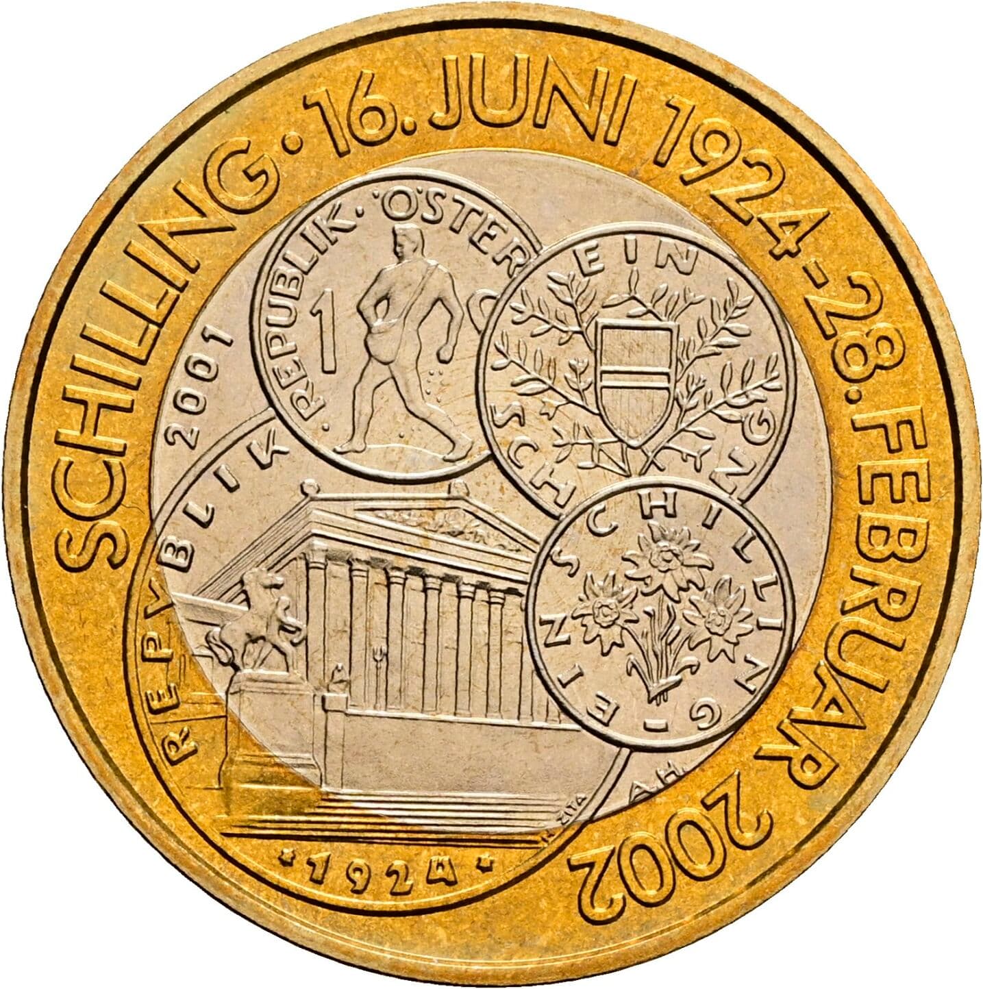50 Schilling 2001 – Rückseite