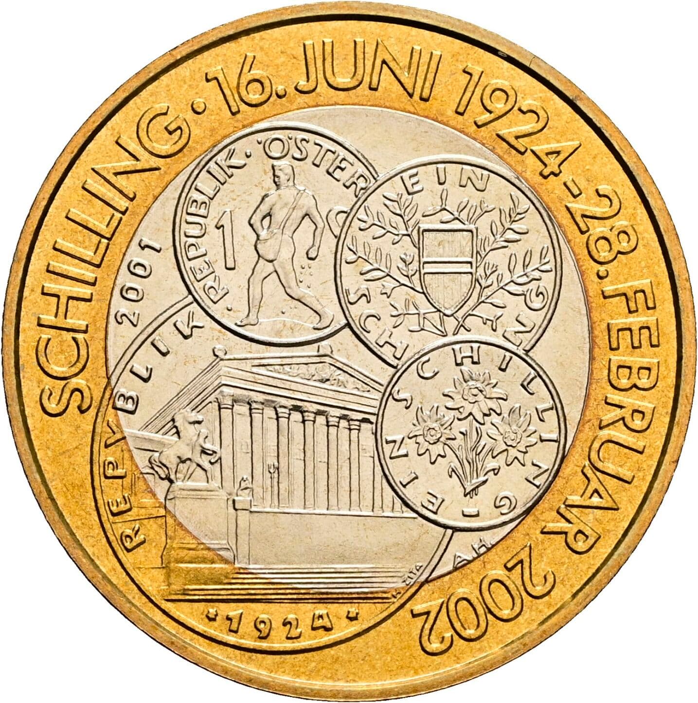 50 Schilling 2001 – Rückseite