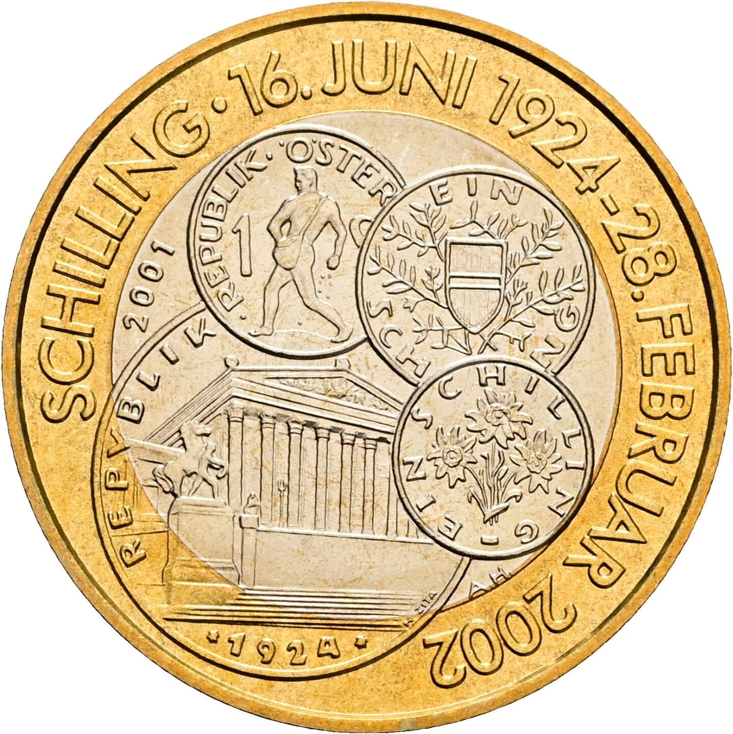 50 Schilling 2001 – Rückseite