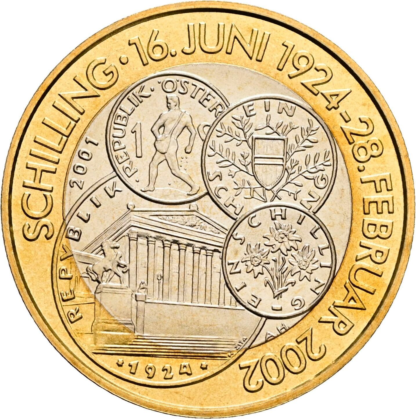 50 Schilling 2001 – Rückseite