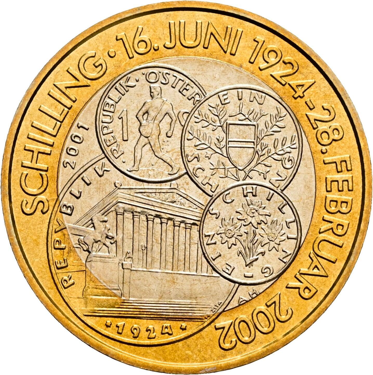 50 Schilling 2001 – Rückseite