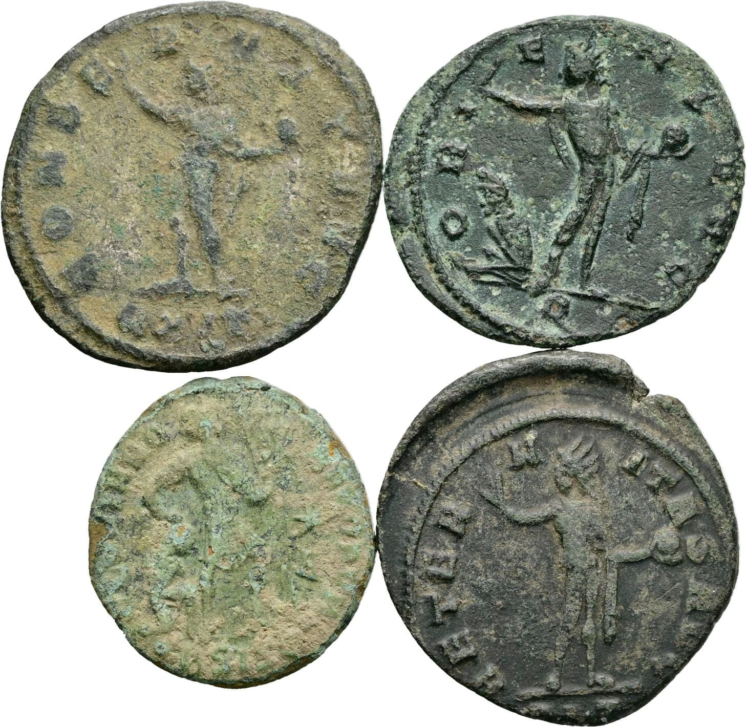 Lot 4 Antoniniane, Folles – Rückseite