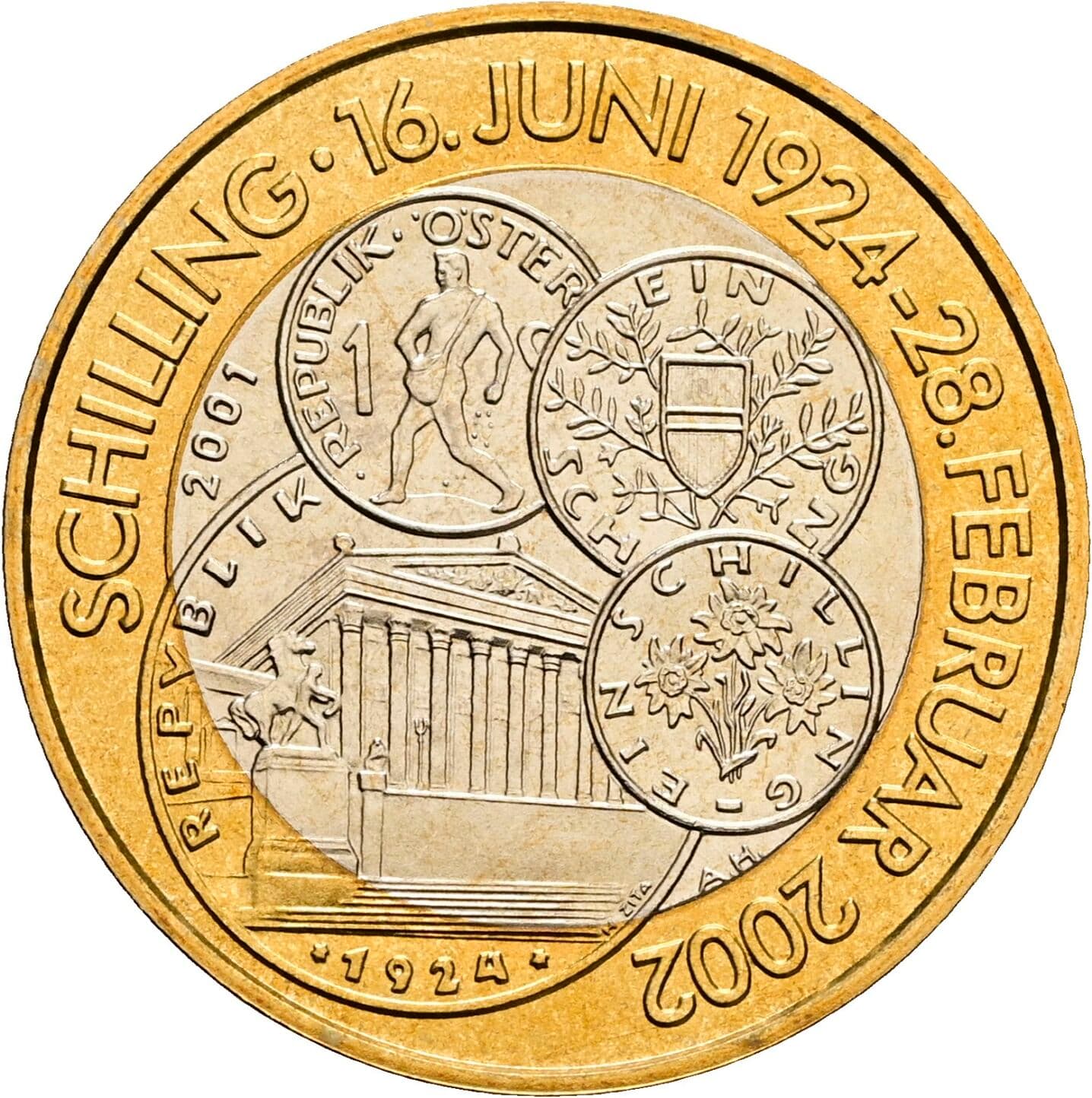 50 Schilling 2001 – Rückseite