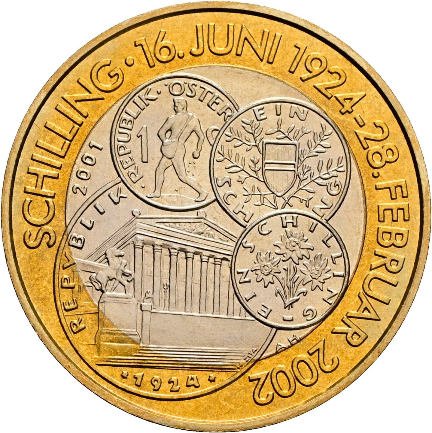 50 Schilling 2001 – Rückseite