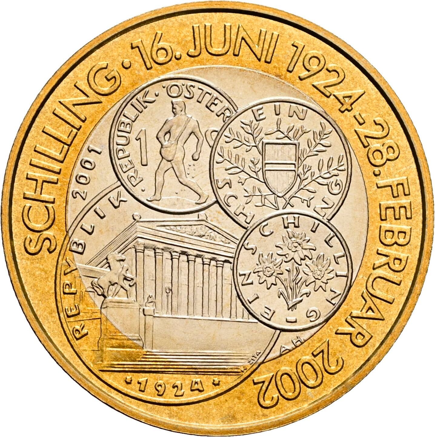 50 Schilling 2001 – Rückseite