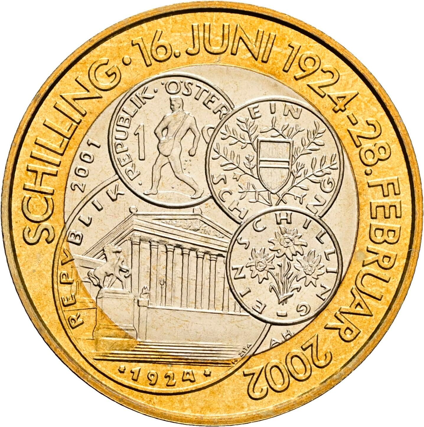 50 Schilling 2001 – Rückseite