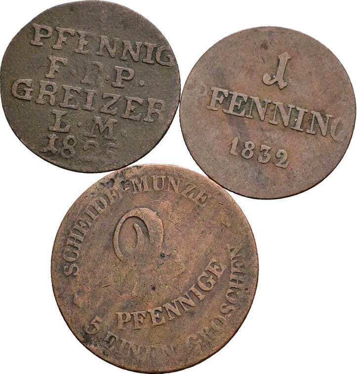 Lot 3 Stk. Kleinmünzen