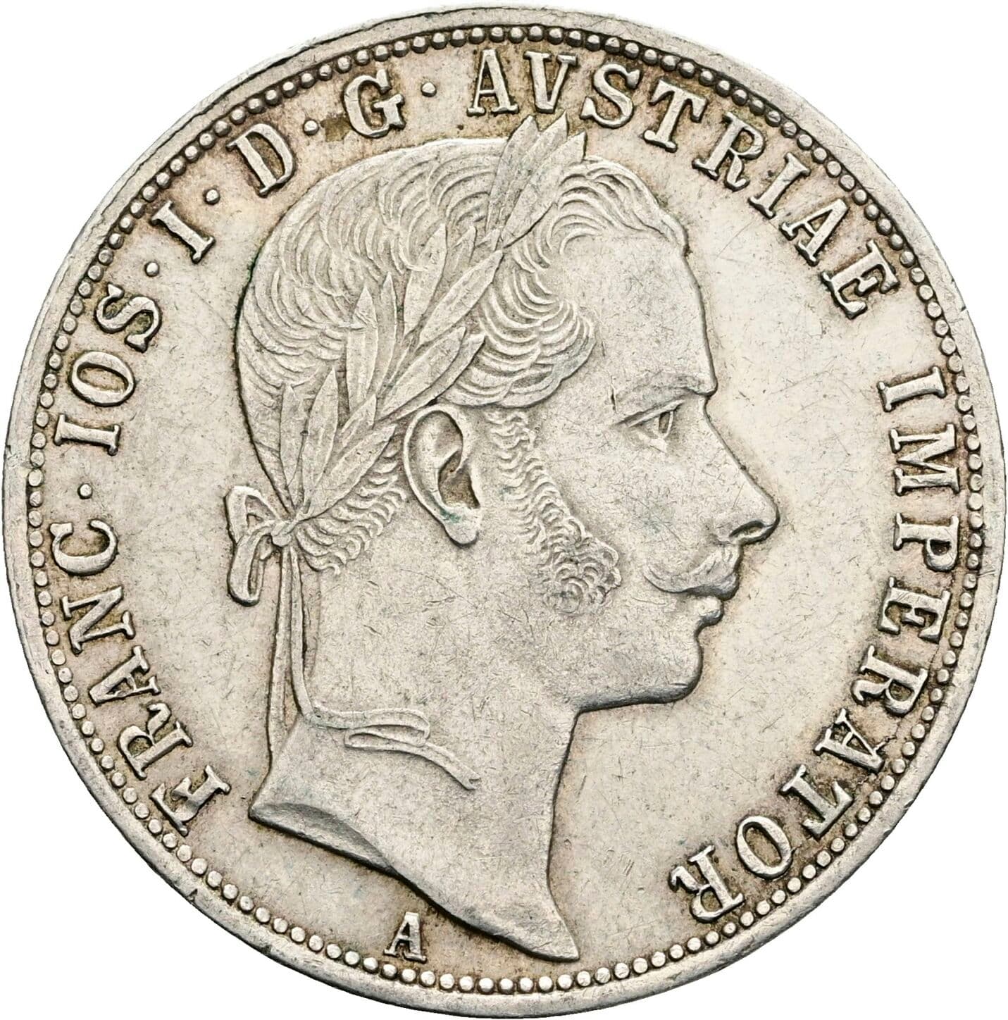 1 Gulden Franz Joseph I. 1848-1916 1859 A, Wien – Vorderseite