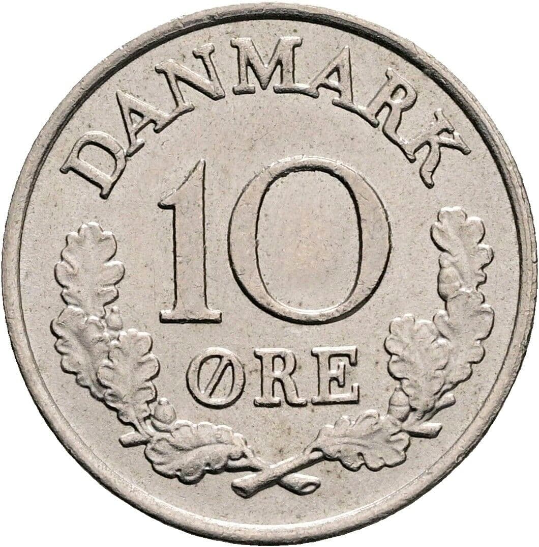 10 Öre Friedrich IX. (1947-1972) 1967 – Vorderseite