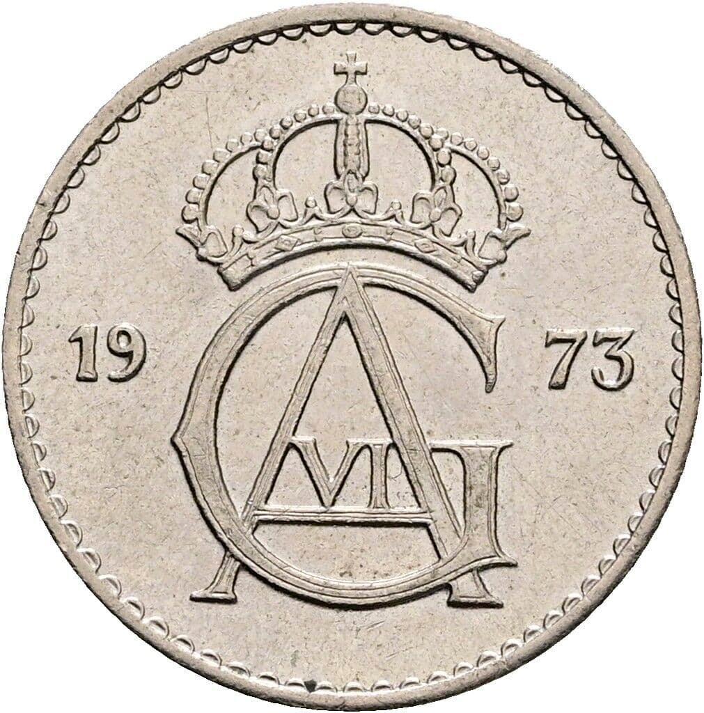 25 Öre 1973 – Rückseite