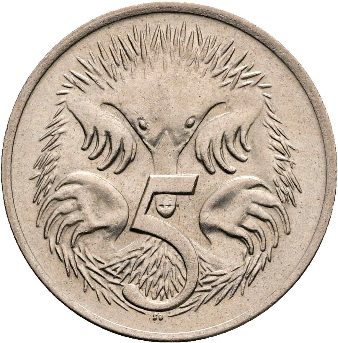 5 Cents Elisabeth II. 1952-2022 1977 – Rückseite