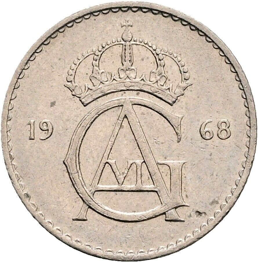 10 Öre Gustav VI. Adolf (1950-1973) 1968 – Rückseite