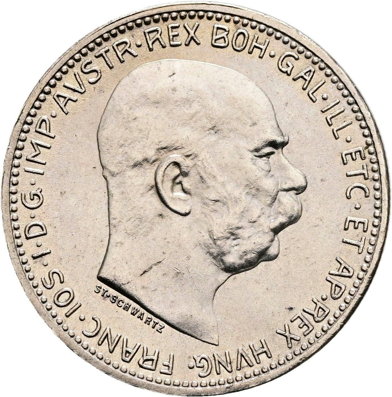 1 Krone Franz Joseph I. 1848-1916 1916 – Vorderseite