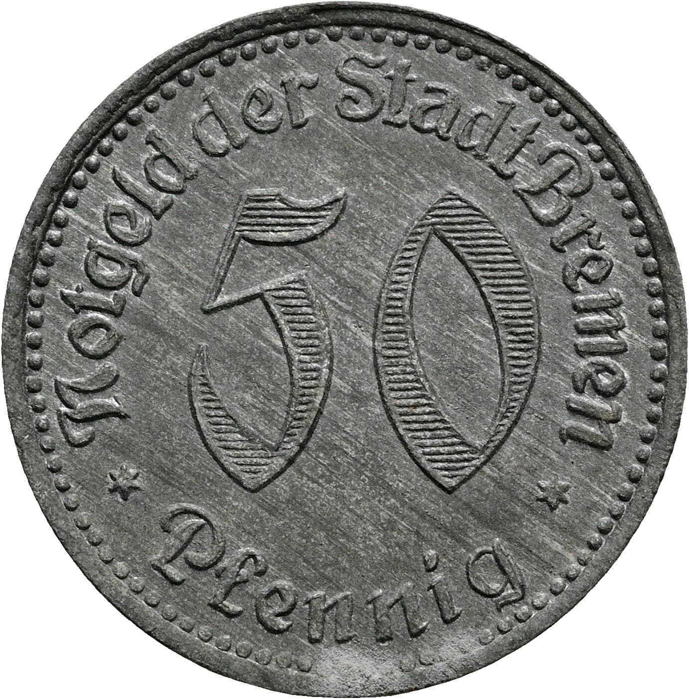 50 Pfennig 1921 – Vorderseite