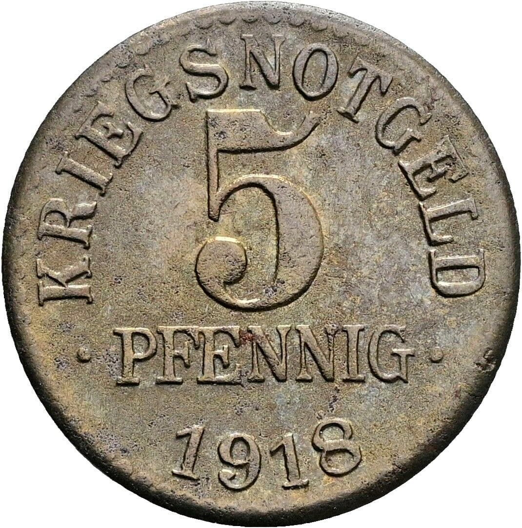 5 Pfennig 1918 – Vorderseite