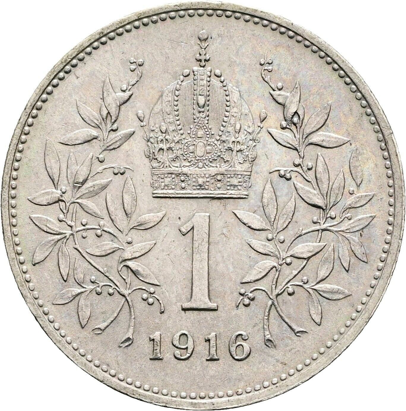 1 Krone Franz Joseph I. 1848-1916 1916 – Rückseite