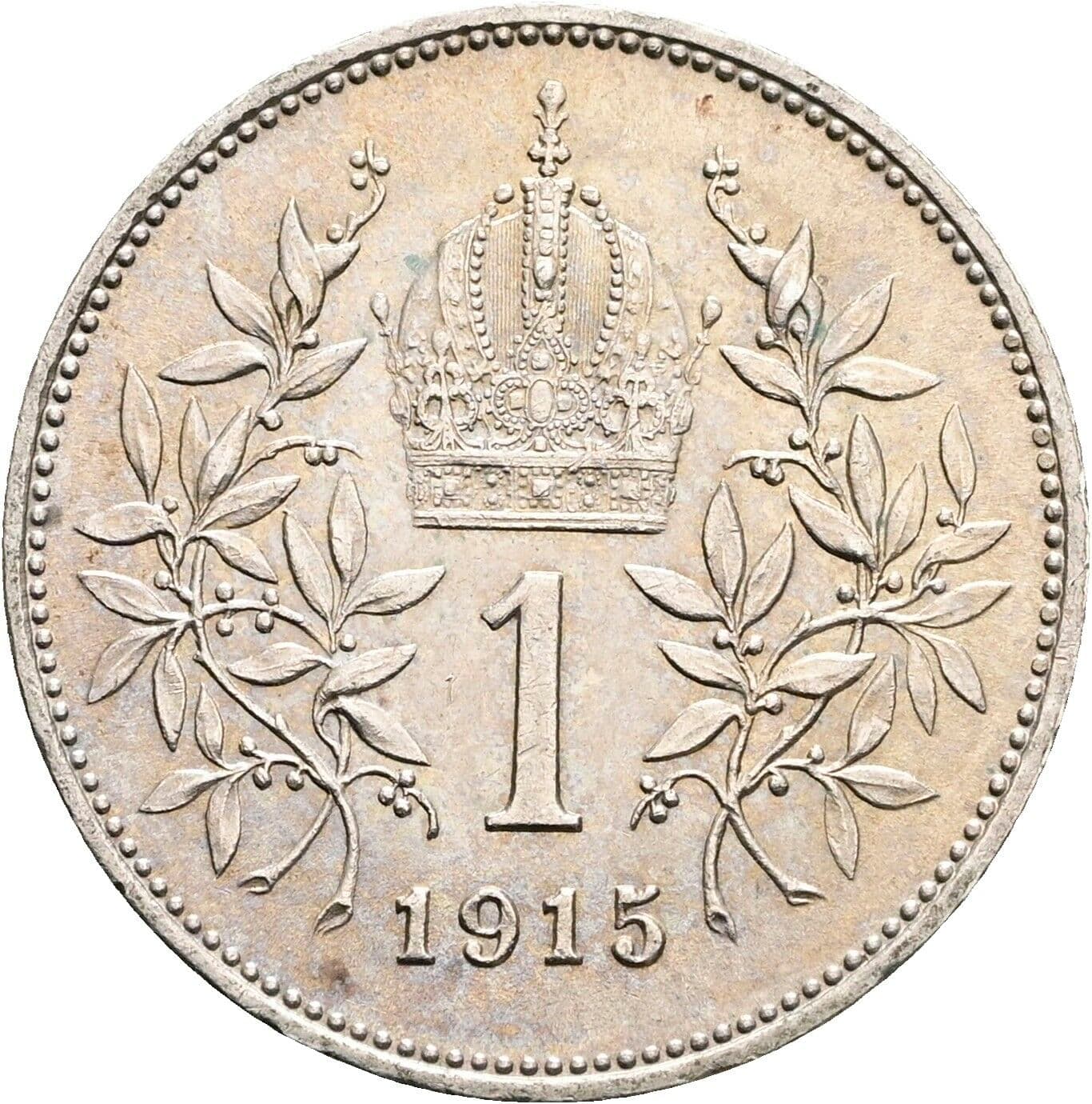 1 Krone Franz Joseph I. 1848-1916 1915 – Rückseite