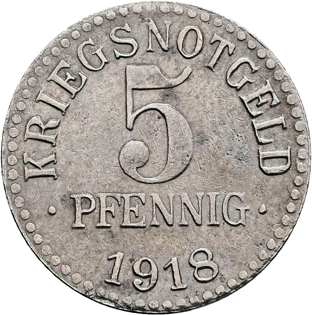5 Pfennig 1918 – Vorderseite