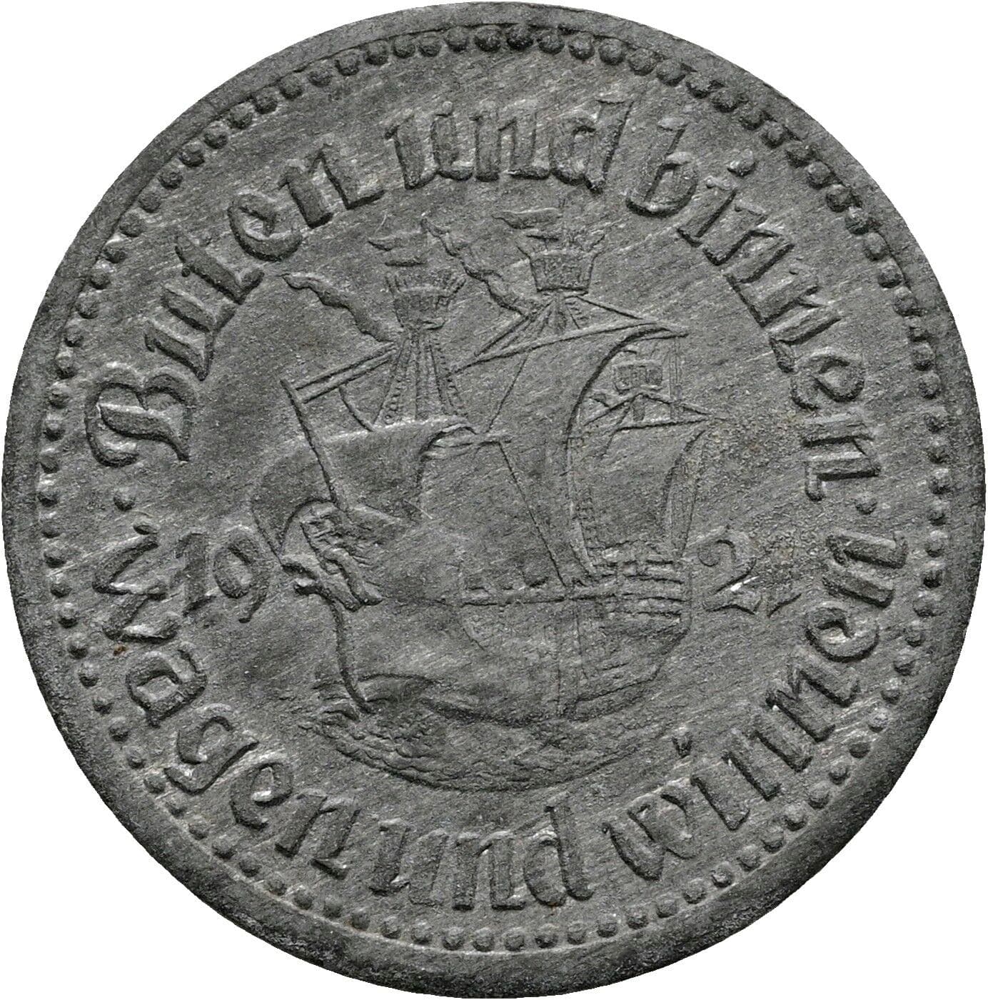 50 Pfennig 1921 – Rückseite
